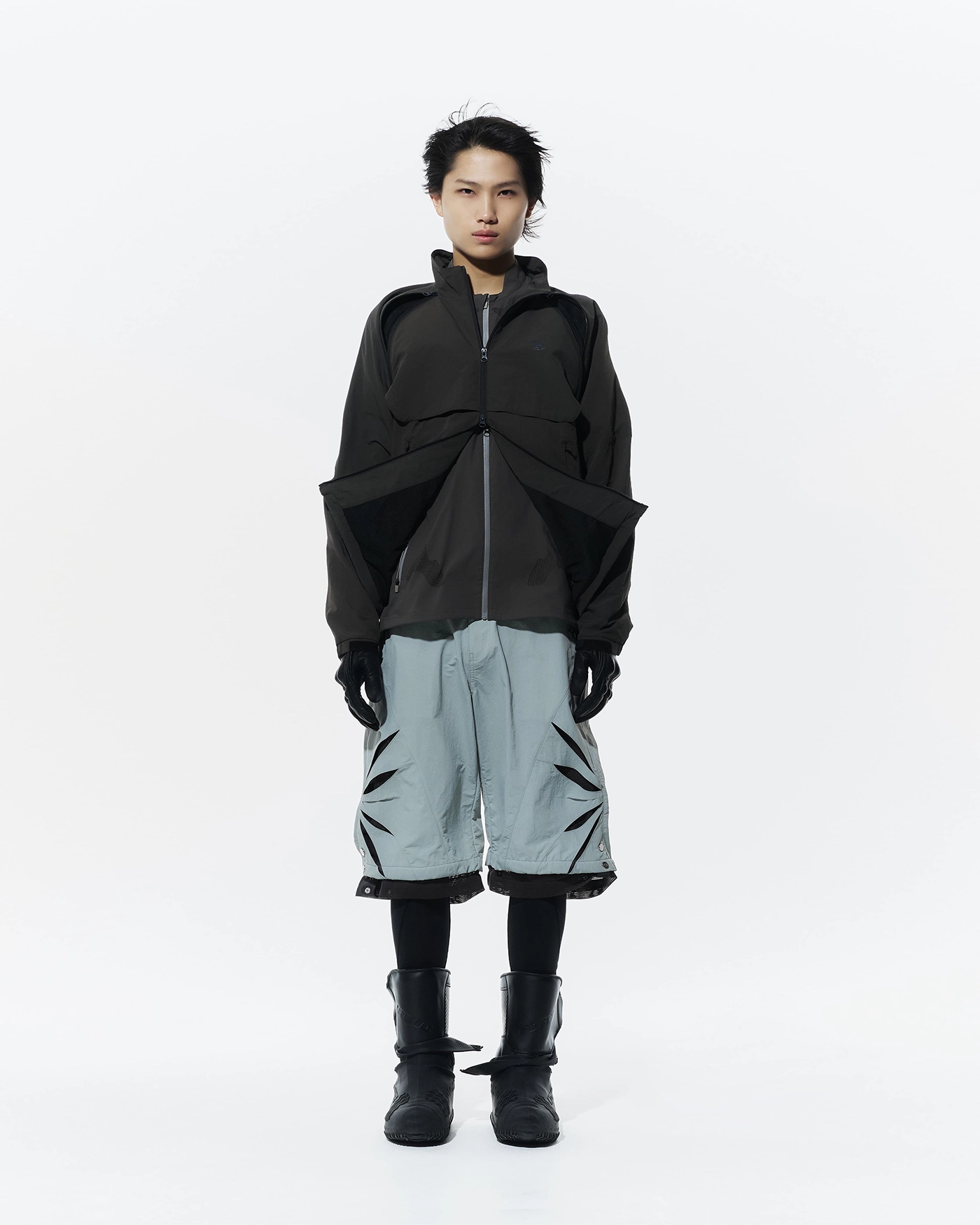SAN SAN GEAR CUT OFF MESH SHORTS